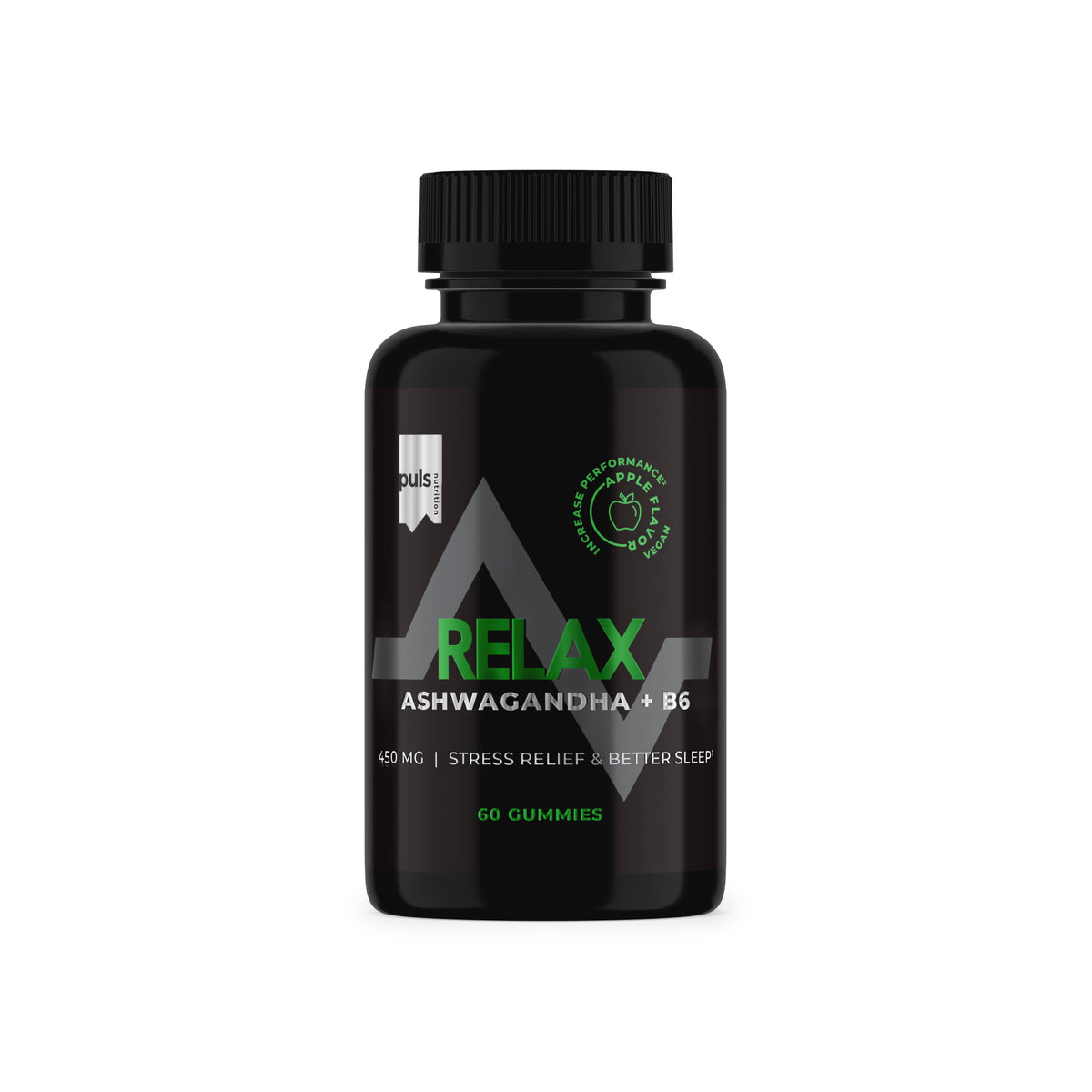 PULS Relax Ashwagandha+ B6 (8 jars x 60 gummies)